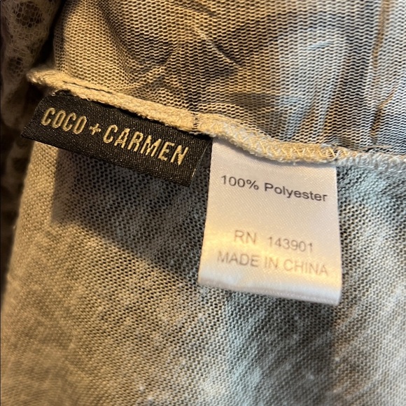 Coco + Carmen Boho Multicolor Floral Women's Cardigan L/XL - Picture 5 of 6